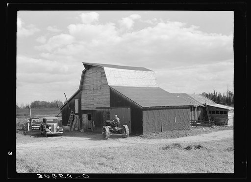 Barn on J. W. Panchot's farm near Northome, Minnesota