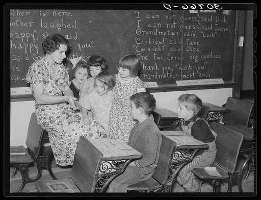 Education in rural school. Williams County, North Dakota