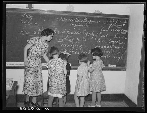 Education in rural school, early grades. Williams County, North Dakota