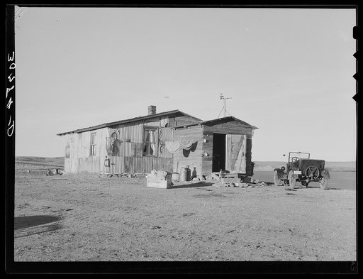 House occupied by farm laborer. Wheelock, North Dakota