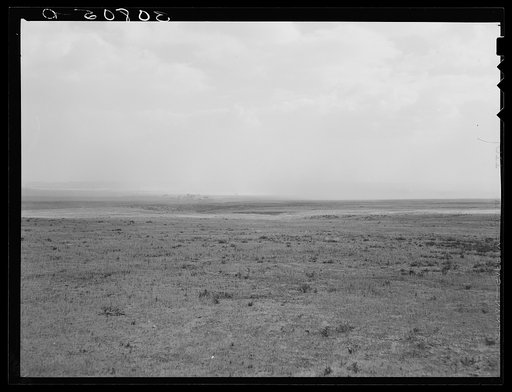 Untitled photo, possibly related to: Dust storm near Williston, North Dakota