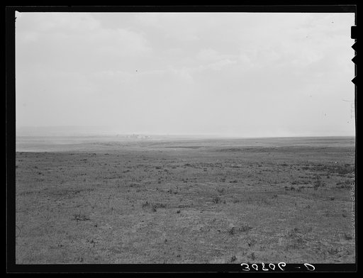 Untitled photo, possibly related to: Dust storm near Williston, North Dakota