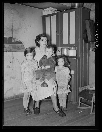 Family of Nels Birkeland, former farmer now living on FSA (Farm Security Administration) grant near Williston, North Dakota
