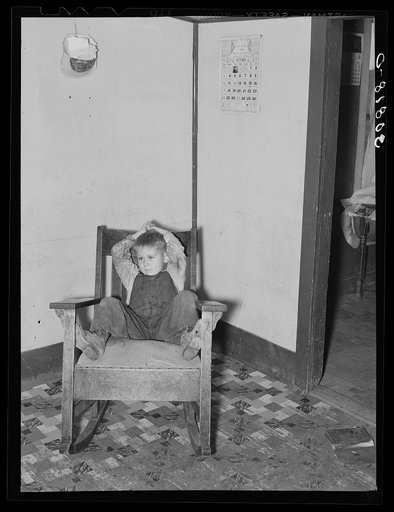 Child of farmer near Williston, North Dakota