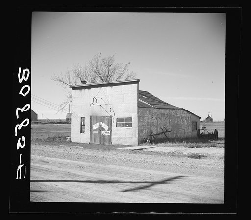 Blacksmith shop. Des Lacs, North Dakota