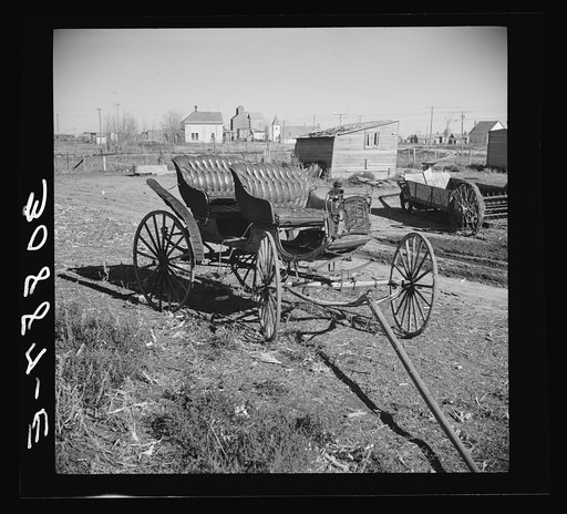 Untitled photo, possibly related to: Old surrey. Des Lacs, North Dakota