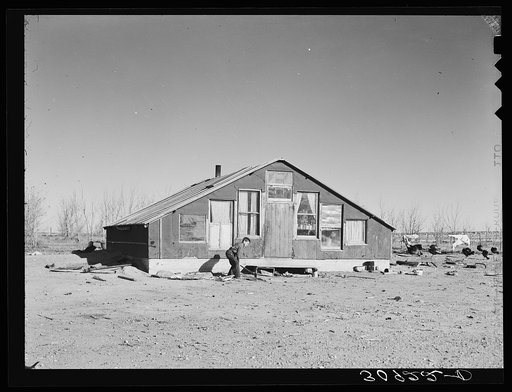 Farm home of John Harshenberger [i.e. Harshbarger], Mennonite farmer. Sheridan County, Montana