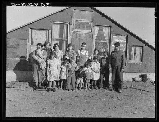 Family of John Harshenberger [i.e. Harshbarger]. Two children were not at home. Mennonites, Sheridan County, Montana