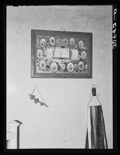 Family record and decorations. Plentywood, Montana