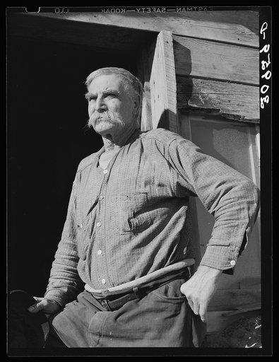 Elmer "Hominy" Thompson, old timer of Sheridan County, Montana