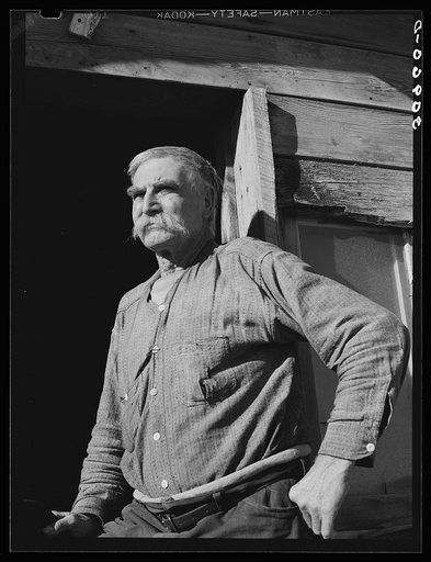 Untitled photo, possibly related to: Elmer "Hominy" Thompson, old timer of Sheridan County, Montana