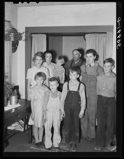 Williams County, North Dakota. The Monger family