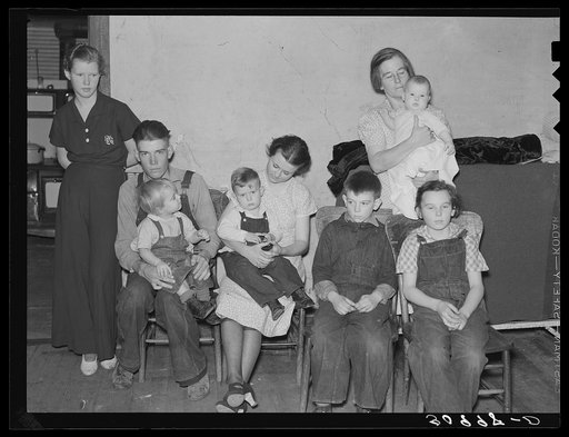 Family of Walter Meyers [i.e. Myhra], farmer. Divide County, North Dakota