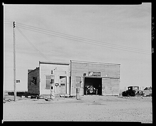 Garage at Rawson. McKenzie County, North Dakota