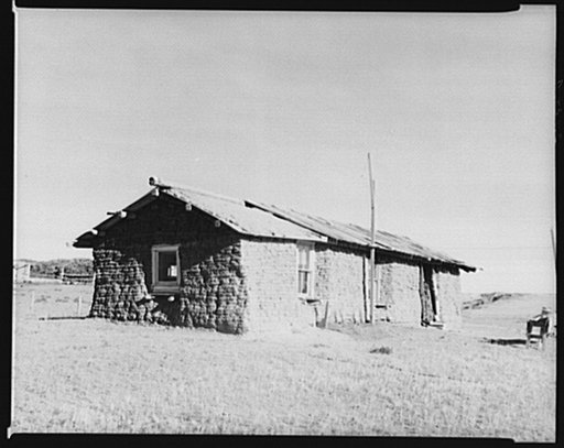 Sod house. McKenzie County, North Dakota