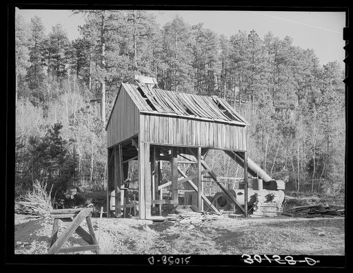 The old Hardin mine shaft near Two Bit Creek, South Dakota