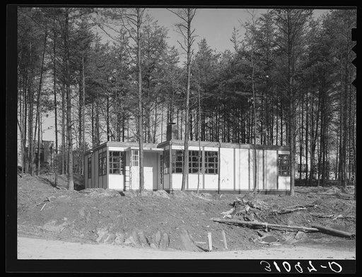 Pre-fabricated house at Greenbelt, Maryland