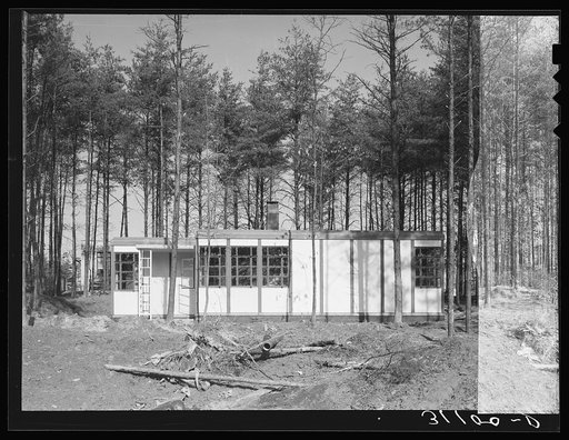 Untitled photo, possibly related to: Pre-fabricated house at Greenbelt, Maryland