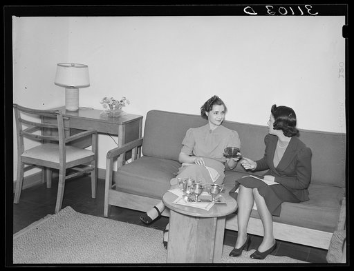 Tea in one-room apartment. Greenbelt, Maryland