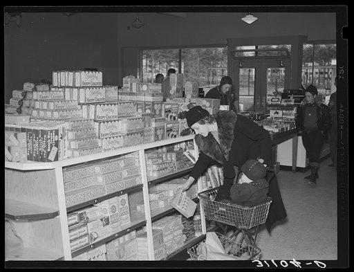 Shopping in the store at Greenbelt, Maryland