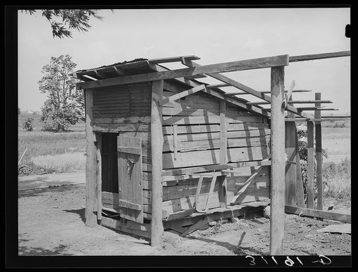 Shed used by former sharecropper. Southeast Missouri Farms