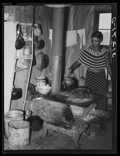 New Madrid County, Missouri. Kitchen of sharecropper's house