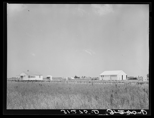 Untitled photo, possibly related to: Southeast Missouri Farms. New farmstead unit