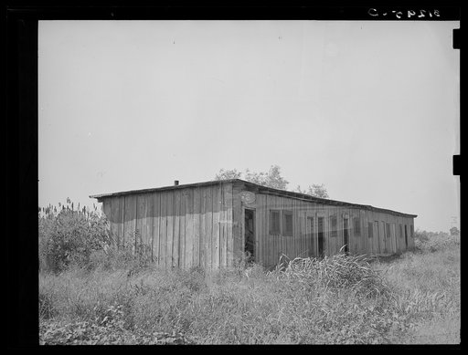 Old slave quarters near Caruthersville, Missouri