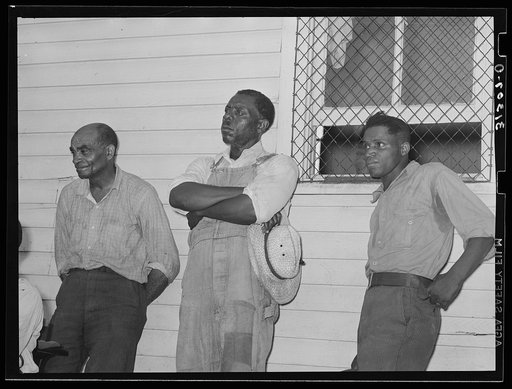 Negro members of La Forge Cooperative Association at meeting. Southeast Missouri Farms