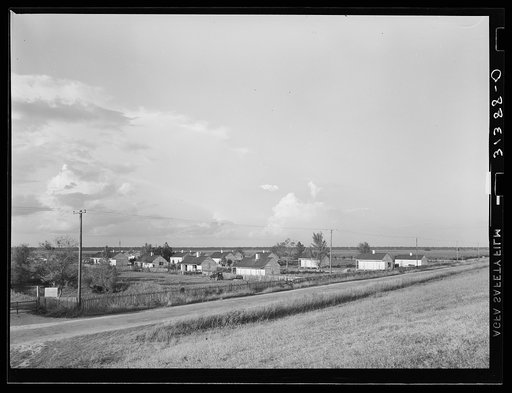 Untitled photo, possibly related to: Quarters for laborers. Plantation near Convent, Louisiana
