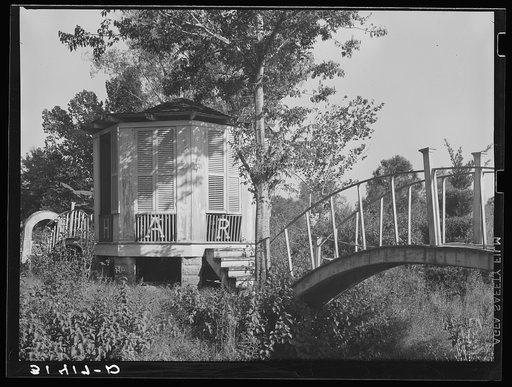 Untitled photo, possibly related to: Chapel and shrine on small island in Bayou Teche near Adeline, Louisiana