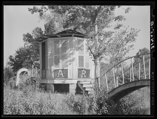 Untitled photo, possibly related to: Chapel and shrine on small island in Bayou Teche near Adeline, Louisiana