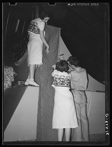 Decorating part of float. National Rice Festival, Crowley, Louisiana