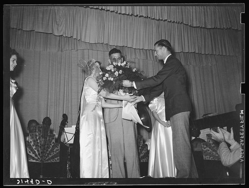 Untitled photo, possibly related to: The queen of the National Rice Festival. Crowley, Louisiana