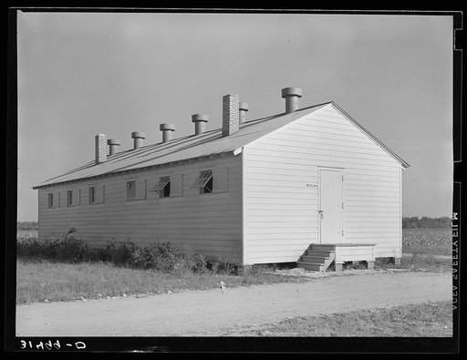 Building for storing potatoes. Lake Dick Project, Arkansas