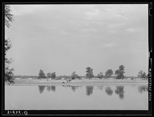 Looking across the lake. Lake Dick Project, Arkansas