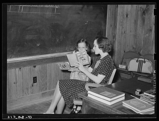 Schoolteacher at Lake Dick Project school, Arkansas