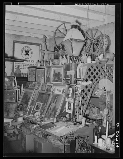 Interior of antique store and Evangeline Museum. Saint Martinville, Louisiana