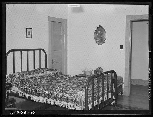 Bedroom in home of Joseph La Blanc. Crowley, Louisiana