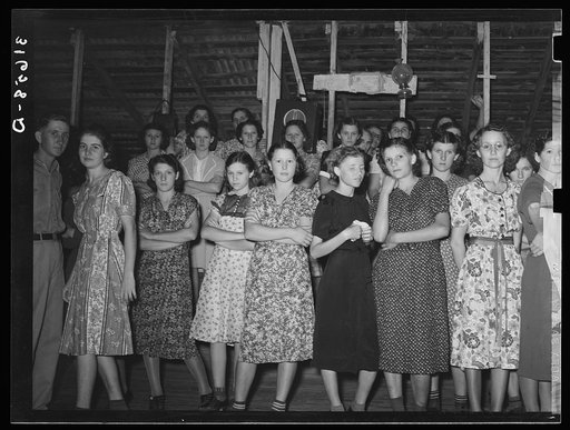 Fais-do-do dance. Cajun girls. Crowley, Louisiana