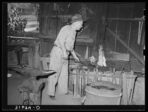 Blacksmith shop. Abbeville, Louisiana