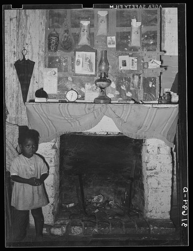 Negro home, interior. Norco, Louisiana