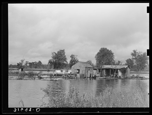 Fisherman's house near Lake Maurepas, near Akers, Louisiana