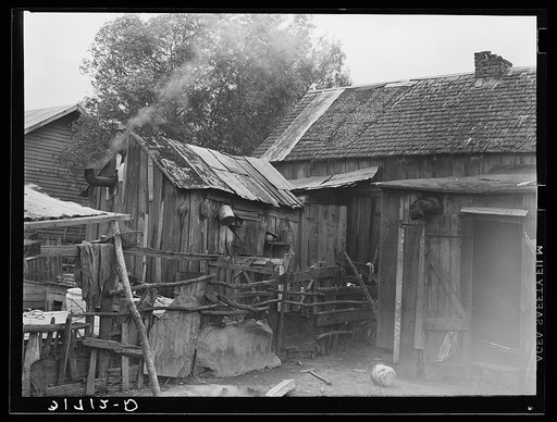 Backyard of Negro home. Norco, Louisiana