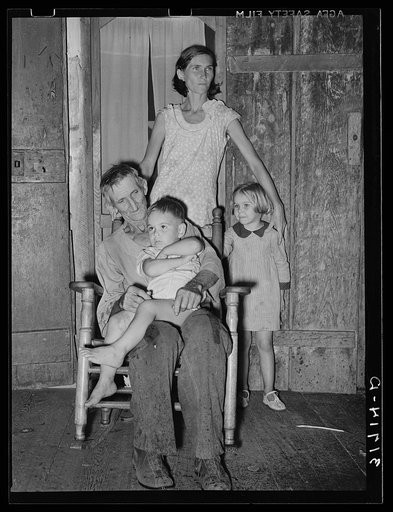 Grandfather, mother, and children. A family living near Lutcher, Louisiana