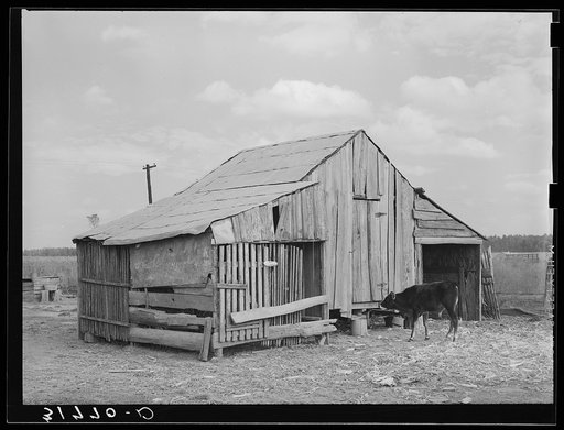 Barn on present farmstead of Emil Kimball, who will participate in tenant purchase program. Morganza, Louisiana