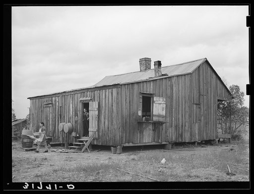 Present home of M. LaBlanc, who is a tenant purchase client. Morganza, Louisiana
