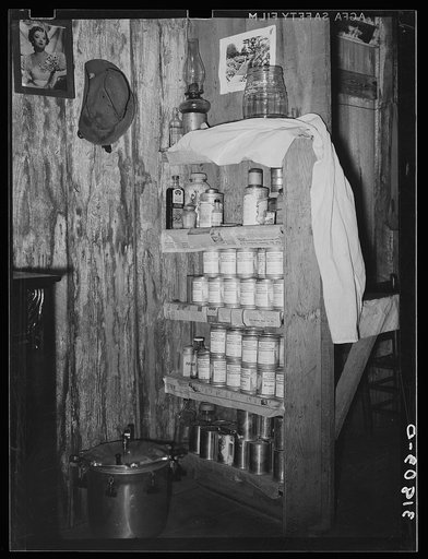 Goods canned by Mrs. M. LaBlanc. She is wife of tenant purchase client living near Morganza, Louisiana