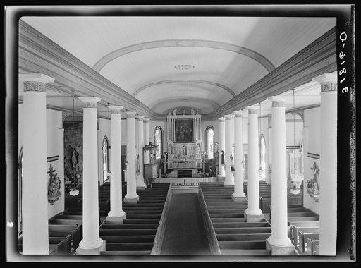 Interior of church. Saint Martinville, Louisiana