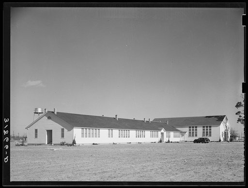 School and community hall. Lakeview Project, Arkansas